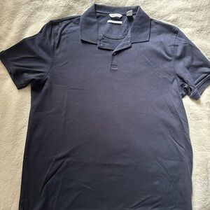 Men's Calvin Klein Navy Polo Shirt Liquid Touch size M